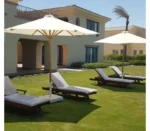 شمسية حديقة كلارو 3×3 متر خشب زان مدورة