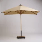 ⁦شمسية حديقة خشب زان أحمر 3×3 متر⁩ - الصورة ⁦3⁩