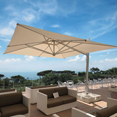 Cafe Umbrellas شماسي كافيهات كانتليفر 3.5×3.5 | شمسية كبيرة بتصميم متحرك 360 درجة - الصورة 1