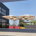 شمسية كبيرة 7×7  – شمسيات كافيهات عالية التحمل