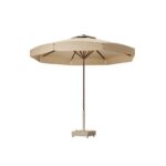 ⁦شمسية كبيرة بيج خشب زان روماني وقاعدة رخام | شماسي⁩ - الصورة ⁦3⁩