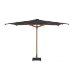 ⁦شمسيات خشب زان روماني سوداء | شماسي بقاعدة رخام⁩ - الصورة ⁦3⁩