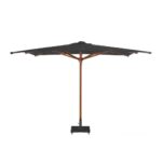 ⁦شمسية بحر سوداء خشب زان روماني | شماسي بقاعدة رخام 430×430⁩ - الصورة ⁦3⁩